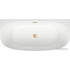 Ванна Wellsee Belle Spa 2.0 160x75 235801004 (пристенная ванна белый глянец, экран, ножки, сифон-автомат золото)