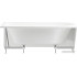 Ванна Wellsee Belle Spa 2.0 160x75 235802001 (пристенная ванна (левая) белый глянец, экран, каркас, сифон-автомат хром)