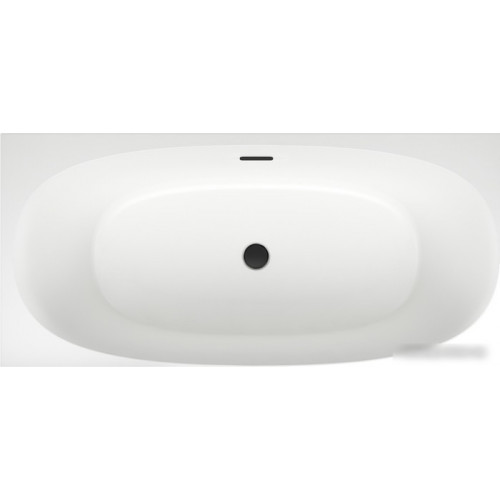 Ванна Wellsee Belle Spa 2.0 160x75 235802003 (пристенная ванна (левая) белый глянец, экран, каркас, сифон-автомат матовый черный)