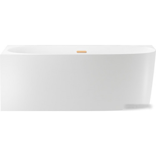 Ванна Wellsee Belle Spa 2.0 160x75 235802004 (пристенная ванна (левая) белый глянец, экран, каркас, сифон-автомат золото)