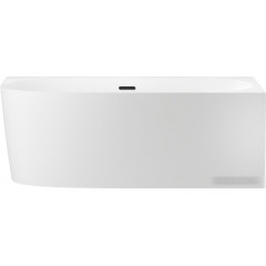 Ванна Wellsee Belle Spa 2.0 160x75 235803003 (пристенная ванна (правая) белый глянец, экран, каркас, сифон-автомат матовый черный)