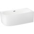 Ванна Wellsee Belle Spa 2.0 160x75 235803003 (пристенная ванна (правая) белый глянец, экран, каркас, сифон-автомат матовый черный)