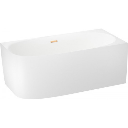 Ванна Wellsee Belle Spa 2.0 160x75 235803004 (пристенная ванна (правая) белый глянец, экран, каркас, сифон-автомат золото)