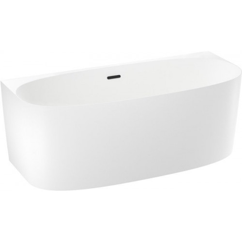 Ванна Wellsee Belle Spa 2.0 170x75 235804003 (пристенная ванна белый глянец, экран, каркас, сифон-автомат матовый черный)