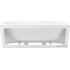 Ванна Wellsee Belle Spa 2.0 170x75 235804003 (пристенная ванна белый глянец, экран, каркас, сифон-автомат матовый черный)