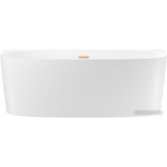 Ванна Wellsee Belle Spa 2.0 170x75 235804004 (пристенная ванна белый глянец, экран, каркас, сифон-автомат золото)