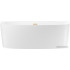 Ванна Wellsee Belle Spa 2.0 170x75 235804004 (пристенная ванна белый глянец, экран, каркас, сифон-автомат золото)