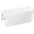 Ванна Wellsee Belle Spa 2.0 170x75 235805002 (пристенная ванна (левая) белый глянец, экран, каркас, сифон-автомат глянцевый белый)
