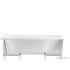 Ванна Wellsee Belle Spa 2.0 170x75 235805002 (пристенная ванна (левая) белый глянец, экран, каркас, сифон-автомат глянцевый белый)