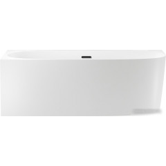 Ванна Wellsee Belle Spa 2.0 170x75 235805003 (пристенная ванна (левая) белый глянец, экран, каркас, сифон-автомат матовый черный)