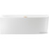 Ванна Wellsee Belle Spa 2.0 170x75 235805004 (пристенная ванна (левая) белый глянец, экран, каркас, сифон-автомат золото)