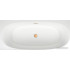 Ванна Wellsee Belle Spa 2.0 170x75 235805004 (пристенная ванна (левая) белый глянец, экран, каркас, сифон-автомат золото)