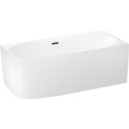Ванна Wellsee Belle Spa 2.0 170x75 235806003 (пристенная ванна (правая) белый глянец, экран, каркас, сифон-автомат матовый черный)