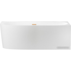 Ванна Wellsee Belle Spa 2.0 170x75 235806004 (пристенная ванна (правая) белый глянец, экран, каркас, сифон-автомат золото)