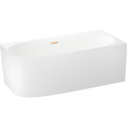 Ванна Wellsee Belle Spa 2.0 170x75 235806004 (пристенная ванна (правая) белый глянец, экран, каркас, сифон-автомат золото)