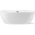 Ванна Wellsee Belle Spa 3.0 170x80 235901003 (пристенная ванна белый глянец, экран, ножки, сифон-автомат матовый черный)
