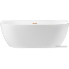 Ванна Wellsee Belle Spa 3.0 170x80 235901004 (пристенная ванна белый глянец, экран, ножки, сифон-автомат золото)