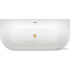 Ванна Wellsee Belle Spa 3.0 170x80 235901004 (пристенная ванна белый глянец, экран, ножки, сифон-автомат золото)