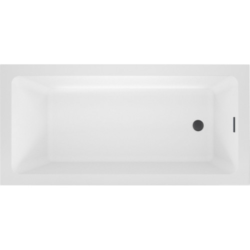 Ванна Wellsee FreeDom 2.0 150x80 23300103R (встраиваемая ванна белый глянец, сифон-автомат матовый черный)