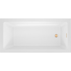 Ванна Wellsee FreeDom 2.0 150x80 23300104R (встраиваемая ванна белый глянец, сифон-автомат золото)