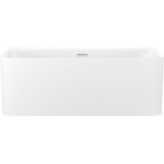 Ванна Wellsee Clermont 150x73 28260101R (пристенная ванна белый глянец, экран, ножки, сифон-автомат хром)