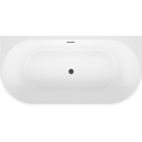 Ванна Wellsee Excellence Pro 170x75 28760303R (пристенная ванна белый глянец, экран, ножки, сифон-автомат матовый черный)