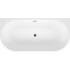 Ванна Wellsee Excellence Pro 170x75 28760303R (пристенная ванна белый глянец, экран, ножки, сифон-автомат матовый черный)