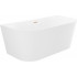 Ванна Wellsee Excellence Pro 170x75 28760304R (пристенная ванна белый глянец, экран, ножки, сифон-автомат золото)