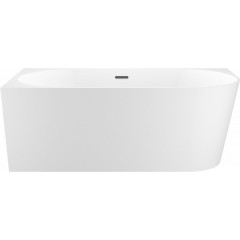 Ванна Wellsee Excellence Pro 170x75 28760703R (пристенная ванна (левая) белый глянец, экран, ножки, сифон-автомат матовый черный)