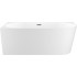 Ванна Wellsee Excellence Pro 170x75 28760703R (пристенная ванна (левая) белый глянец, экран, ножки, сифон-автомат матовый черный)
