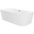 Ванна Wellsee Excellence Pro 170x75 28760703R (пристенная ванна (левая) белый глянец, экран, ножки, сифон-автомат матовый черный)