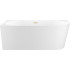Ванна Wellsee Excellence Pro 170x75 28760704R (пристенная ванна (левая) белый глянец, экран, ножки, сифон-автомат золото)