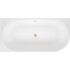 Ванна Wellsee Excellence Pro 170x75 28760704R (пристенная ванна (левая) белый глянец, экран, ножки, сифон-автомат золото)