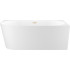 Ванна Wellsee Excellence Pro 170x75 28761104R (пристенная ванна (правая) белый глянец, экран, ножки, сифон-автомат золото)