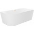 Ванна Wellsee Excellence Pro 170x75 28761104R (пристенная ванна (правая) белый глянец, экран, ножки, сифон-автомат золото)