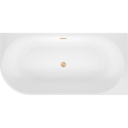 Ванна Wellsee Excellence Pro 170x75 28761104R (пристенная ванна (правая) белый глянец, экран, ножки, сифон-автомат золото)