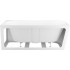Ванна Wellsee Excellence Pro 180x80 28761202R (пристенная ванна (правая) белый глянец, экран, ножки, сифон-автомат глянцевый белый)