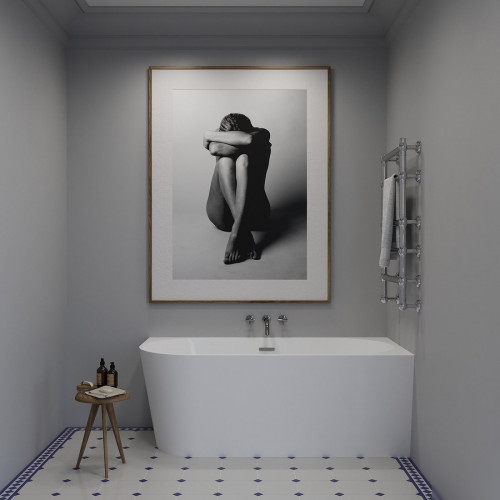 Ванна Wellsee Excellence Pro 180x80 28761202R (пристенная ванна (правая) белый глянец, экран, ножки, сифон-автомат глянцевый белый)
