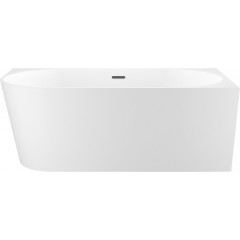 Ванна Wellsee Excellence Pro 180x80 28761203R (пристенная ванна (правая) белый глянец, экран, ножки, сифон-автомат матовый черный)