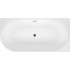 Ванна Wellsee Excellence Pro 180x80 28761203R (пристенная ванна (правая) белый глянец, экран, ножки, сифон-автомат матовый черный)