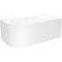 Ванна Wellsee Collaro Mini 140x70 28870502R (пристенная ванна (правая) белый глянец, экран, ножки, сифон-автомат глянцевый белый)