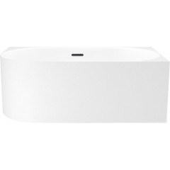 Ванна Wellsee Collaro Mini 140x70 28870503R (пристенная ванна (правая) белый глянец, экран, ножки, сифон-автомат матовый черный)