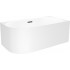 Ванна Wellsee Collaro Mini 140x70 28870503R (пристенная ванна (правая) белый глянец, экран, ножки, сифон-автомат матовый черный)