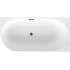 Ванна Wellsee Collaro Mini 140x70 28870503R (пристенная ванна (правая) белый глянец, экран, ножки, сифон-автомат матовый черный)