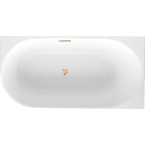 Ванна Wellsee Collaro Mini 140x70 28870504R (пристенная ванна (правая) белый глянец, экран, ножки, сифон-автомат золото)
