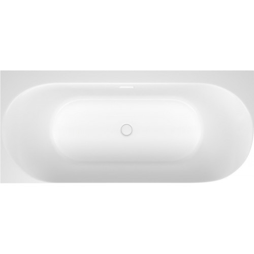 Ванна Wellsee Collaro 170x80 28910302R (пристенная ванна (левая) белый глянец, экран, ножки, сифон-автомат глянцевый белый)