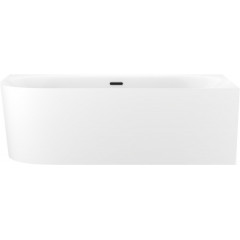 Ванна Wellsee Collaro 170x80 28910503R (пристенная ванна (правая) белый глянец, экран, ножки, сифон-автомат матовый черный)
