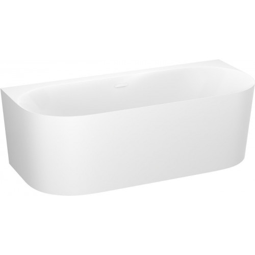 Ванна Wellsee Collaro 180x80 28910202R (пристенная ванна белый глянец, экран, ножки, сифон-автомат глянцевый белый)
