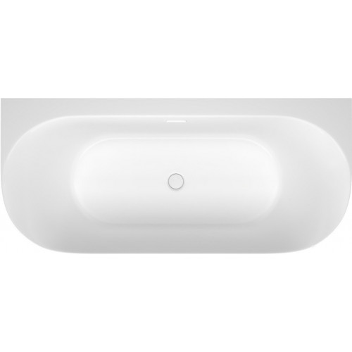 Ванна Wellsee Collaro 180x80 28910202R (пристенная ванна белый глянец, экран, ножки, сифон-автомат глянцевый белый)
