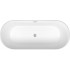 Ванна Wellsee Shell 150x73 28170201R (отдельностоящая ванна белый глянец, экран, ножки, сифон-автомат хром)